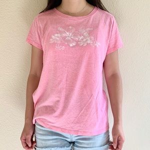Hollister Pink Hibiscus T-Shirt